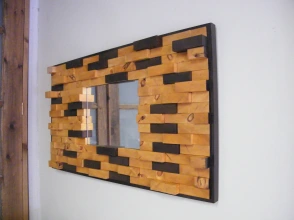 Miroir en bois